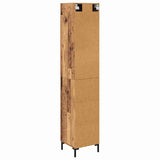 Highboard Old Wood 69.5 x 34 x 180 cm Engineered Wood 3415774