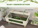 111L Vivarium for Snakes, Lizards, Horned Frogs, Chameleons, Hamsters, Gerbils with Tempered Glass T3398P375366