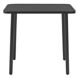 44262 5 Piece Outdoor Dining Set Steel Dark Grey