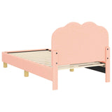 Children's Bed Frame with Headboard Pink 80 x 160 cm 42010968