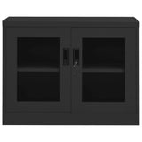 Office Cabinet Anthracite 90x40x70 cm Steel 335929