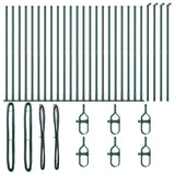 Fence Post Other 26 pcs Silver 3.2 x 3.2 x 83.5 cm Steel 3350231