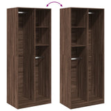 Wardrobe Brown Oak 80x50x200 cm Engineered Wood 3307762