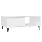 Coffee Table White 90x60x35 cm Engineered Wood 806004