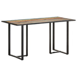 ZNTS Dining Table 140 cm Solid Reclaimed Wood 320692