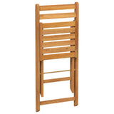 Folding Bistro Chairs 6 pcs Solid Wood Acacia 3216306
