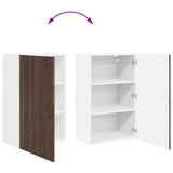 Wall Cabinet PORTO Brown Oak 50 x 31 x 80 cm Engineered Wood 885392
