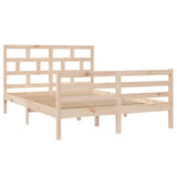 3101283 Bed Frame without Mattress Solid Wood 140x200 cm