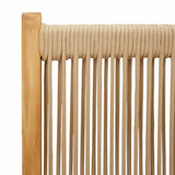 Reclining Garden Chairs 6 pcs Beige Solid Wood Acacia 3214536