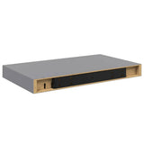 Floating Wall Shelves 4 pcs Grey 40x23.5x3.8 cm MDF 323849