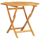 Garden Dining Set Natural wooden colour Solid teak wood Medium 3155028