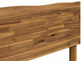 Double Bed Frame with Headboard ROSTOCK Natural 120 x 190 cm 903444
