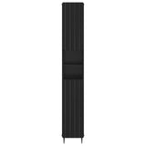 Bathroom Cabinet with Open Shelf ZWOLLE Black 896376