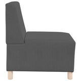 Modular Sofa Unit Armless 3 pcs Dark Grey 55 x 74 x 82 cm 3399821