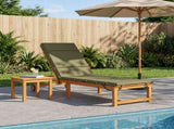 Sunlounger Cushion GEMERT 100% Polyester Olive Green 948500