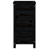 Garden Planter Black 40x40x78 cm Solid Wood Pine 825279