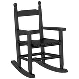 Rocking Chair for Children Black Solid Wood Poplar 4008879