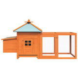 Chicken Coop Brown Solid firwood, plywood, galvanised steel Large 170220