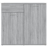 Sideboard Grey Sonoma 80x36x75 cm Engineered Wood 815490