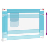 Toddler Safety Bed Rail Blue 90x25 cm Fabric 10207