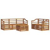 Sofa Sets 6 pcs Natural Solid Acacia Wood 3374384