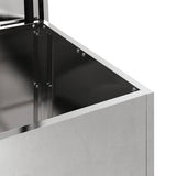 Outdoor Storage Box Silver 55 x 50.5 x 50 cm Steel 874578