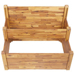 2-Tier Garden Planter 110x75x84 cm Solid Acacia Wood 46582
