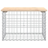 Garden Bench Gabion Design 63x44x42 cm Solid Wood Pine 834353