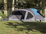 Family Tent Tunnel 6-Person Blue Waterproof 4009459