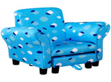 Toddler Chair Children's Armchairs Wood Frame w/ Footrest Anti-Slip Legs High Back Arms for Bedroom T3398P347636