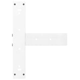 ZNTS Bar Table Legs T-Shaped 2 pcs White 40x35x cm Steel 4013085