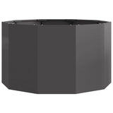 Planter Black 90 x 90 x 50 cm Steel 883752