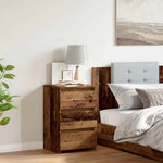 ZNTS Bedside Cabinet Old Wood 40x35x62.5 cm Engineered Wood 856522