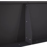 Retaining Wall 2 pcs 50 x 50 x 50 cm Steel Black 8015186