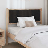 Upholstered Headboard Brown 100 cm Solid Pine Wood 879081