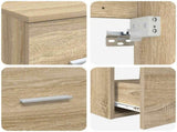 Bathroom Cabinet Set 3 pcs Sonoma Oak 49.5 x 41 x 64.5 cm 3405813