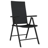 7 Piece Garden Dining Set Black 3099104