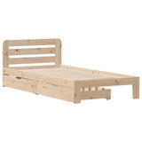 Bed Frame without Mattress 90x200 cm Solid Wood Pine 3309836