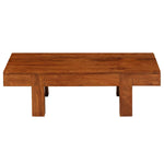 ZNTS Coffee Table Solid Acacia Wood Honey Finish 100x50x30 cm 245655