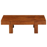ZNTS Coffee Table Solid Acacia Wood Honey Finish 100x50x30 cm 245655