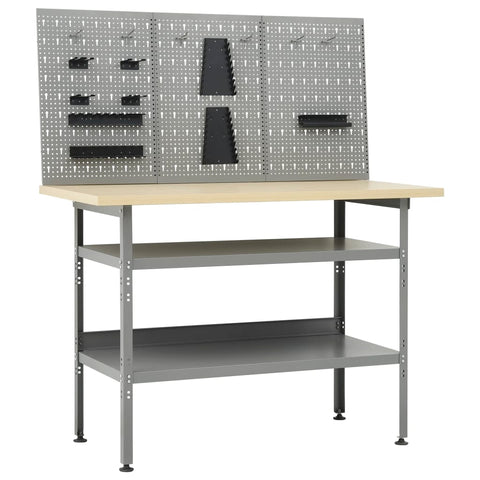 Workbench with Three Wall Panels 3053426