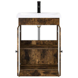 Bathroom Furniture Set Smoked Oak 78.5 x 37.5 x 81 cm 3404199