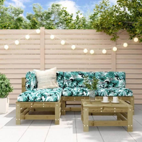 ZNTS 5 Piece Garden Lounge Set Impregnated Wood Pine 3186556