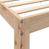 Bookcase Bed without Mattress 200x200 cm Solid Wood Pine 3324370