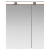 Bathroom Mirror Cabinet Smoked Oak 60 x 14.5 x 70 cm 889067
