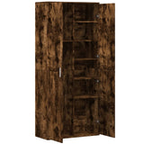 Highboard Smoked Oak 80x35x180 cm Engineered Wood 3276655