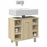 Bathroom Cabinet Sonoma Oak 60x32x53.5 cm Engineered Wood 856142