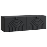 Wall-Mounted TV Cabinet Black 98 x 31 x 30 cm Engineered Wood 898216