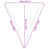 Sun Shade Sail Yellow and White 4 x 5 x 5 m 42031169