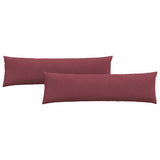 Sofa Pillows 2 pcs Wine Red 145 x 40 cm Fabric 42013828